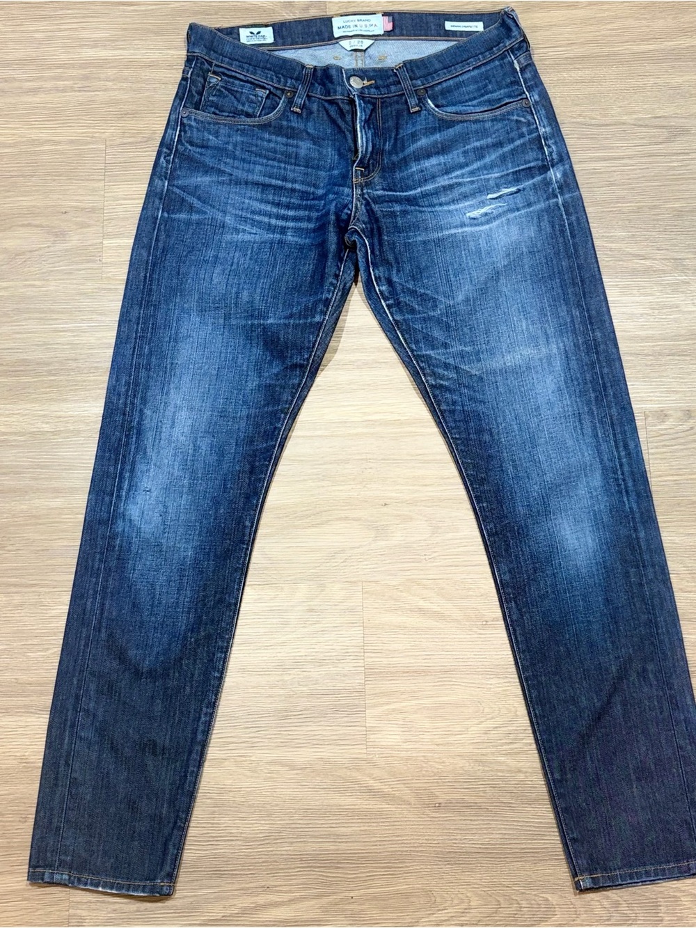 Lucky Brand Made in USA White Oak Cone Denim Sienna Cigarette Jeans 2/26